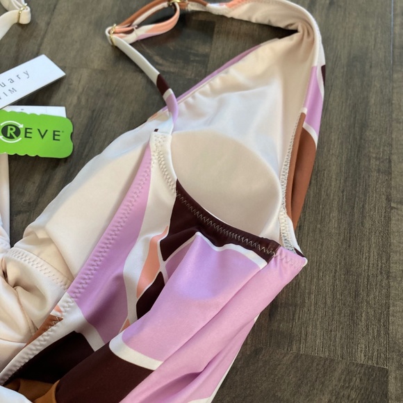 Anthropologie Sanctuary Tie Front Plung One Piece Swimsuit - Picture 9 of 9